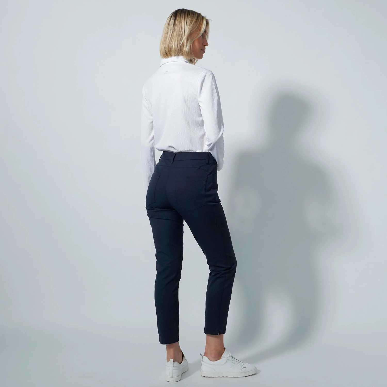 Daily Sports Lyric V2 High Water Ladies Golf Pants Navy 94CM 6 Daily Sports Lyric V2 High Water Ladies Golf Pants Navy 94CM - Image 4