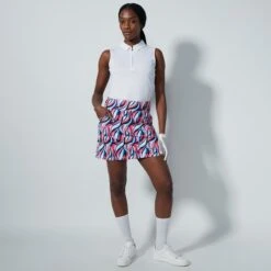 Daily Sports Carira Ladies Golf Skort Illusion Wave 45CM -Teepeg Store image450551875