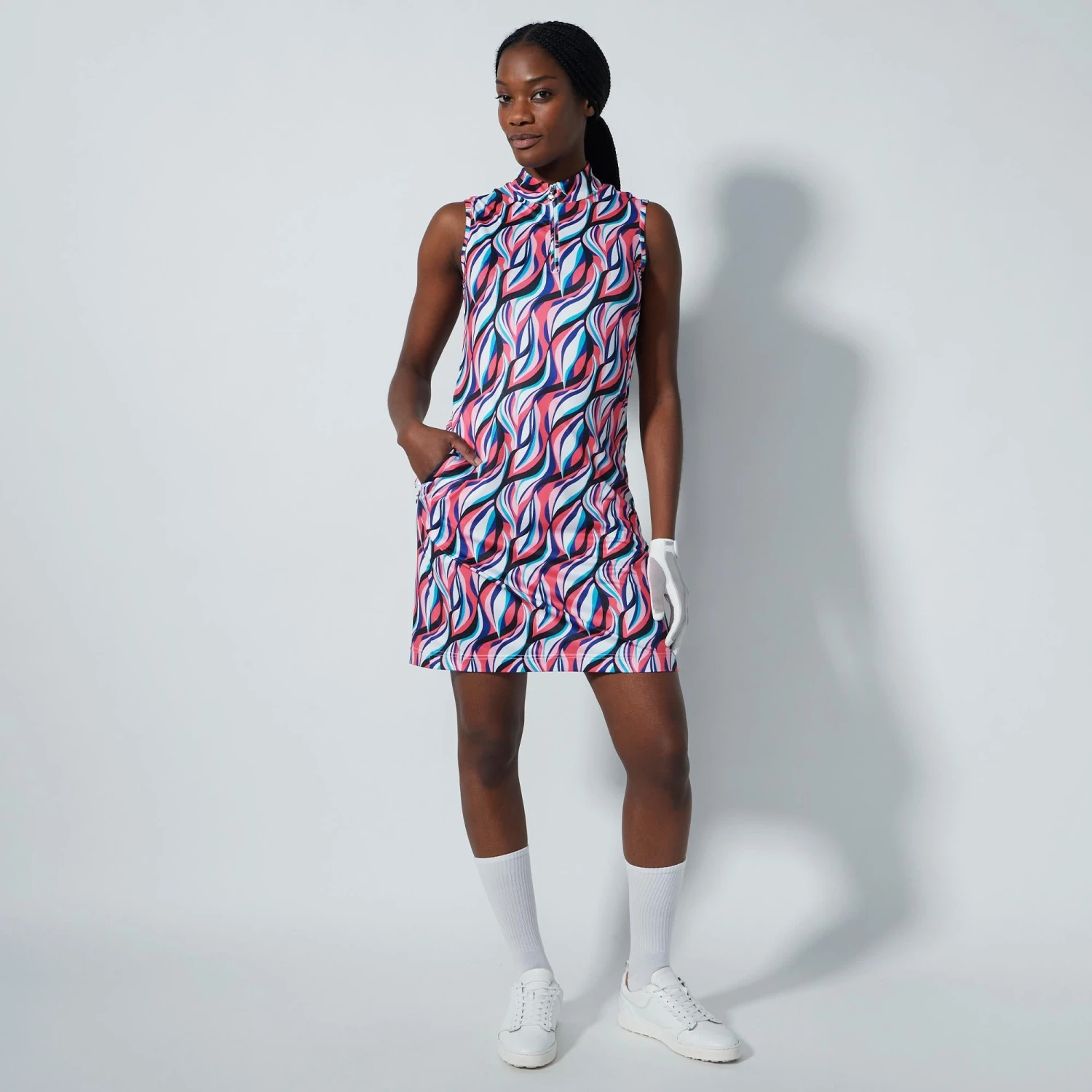 Daily Sports Carira Ladies Sleeveless Golf Dress Illusion Wave 5 Daily Sports Carira Ladies Sleeveless Golf Dress Illusion Wave - Image 3