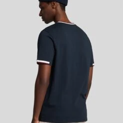 Lyle & Scott Half Tipped T-Shirt Dark Navy -Teepeg Store image450771533