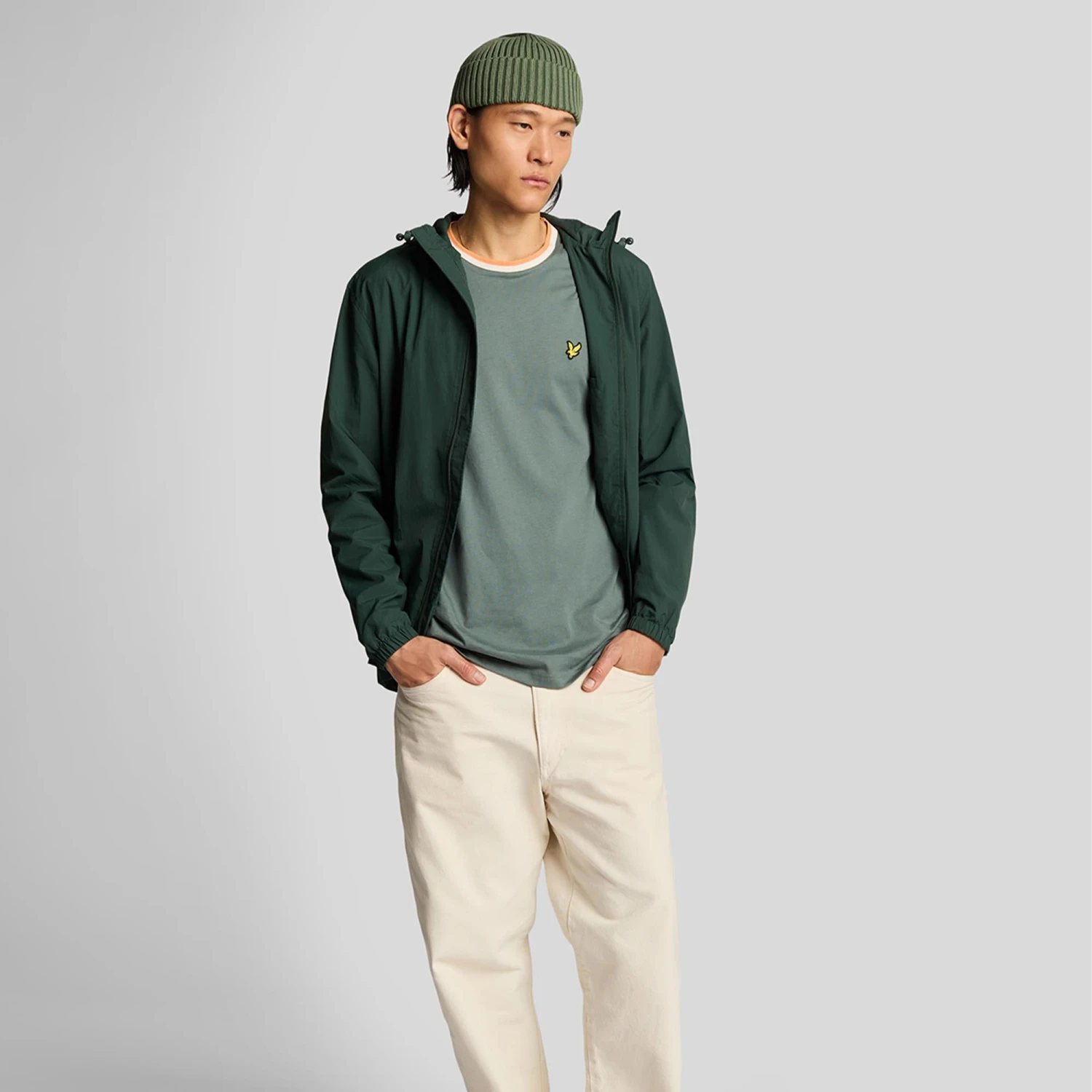 Lyle & Scott Half Tipped T-Shirt Green Mercurial 5 Lyle & Scott Half Tipped T-Shirt Green Mercurial - Image 3