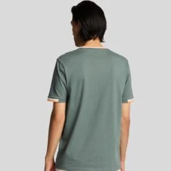 Lyle & Scott Half Tipped T-Shirt Green Mercurial 13 Lyle & Scott Half Tipped T-Shirt Green Mercurial -Teepeg Store image450771696