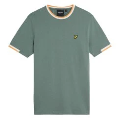 Lyle & Scott Half Tipped T-Shirt Green Mercurial 15 Lyle & Scott Half Tipped T-Shirt Green Mercurial -Teepeg Store image450771701