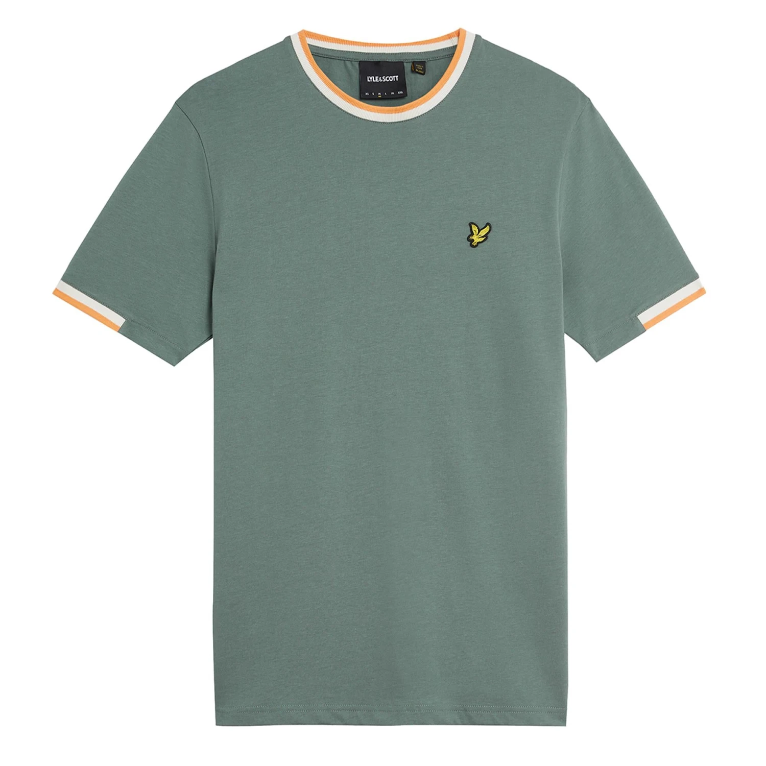 Lyle & Scott Half Tipped T-Shirt Green Mercurial 9 Lyle & Scott Half Tipped T-Shirt Green Mercurial - Image 7