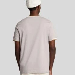 Lyle & Scott Half Tipped T-Shirt Pale Grey -Teepeg Store image450771878