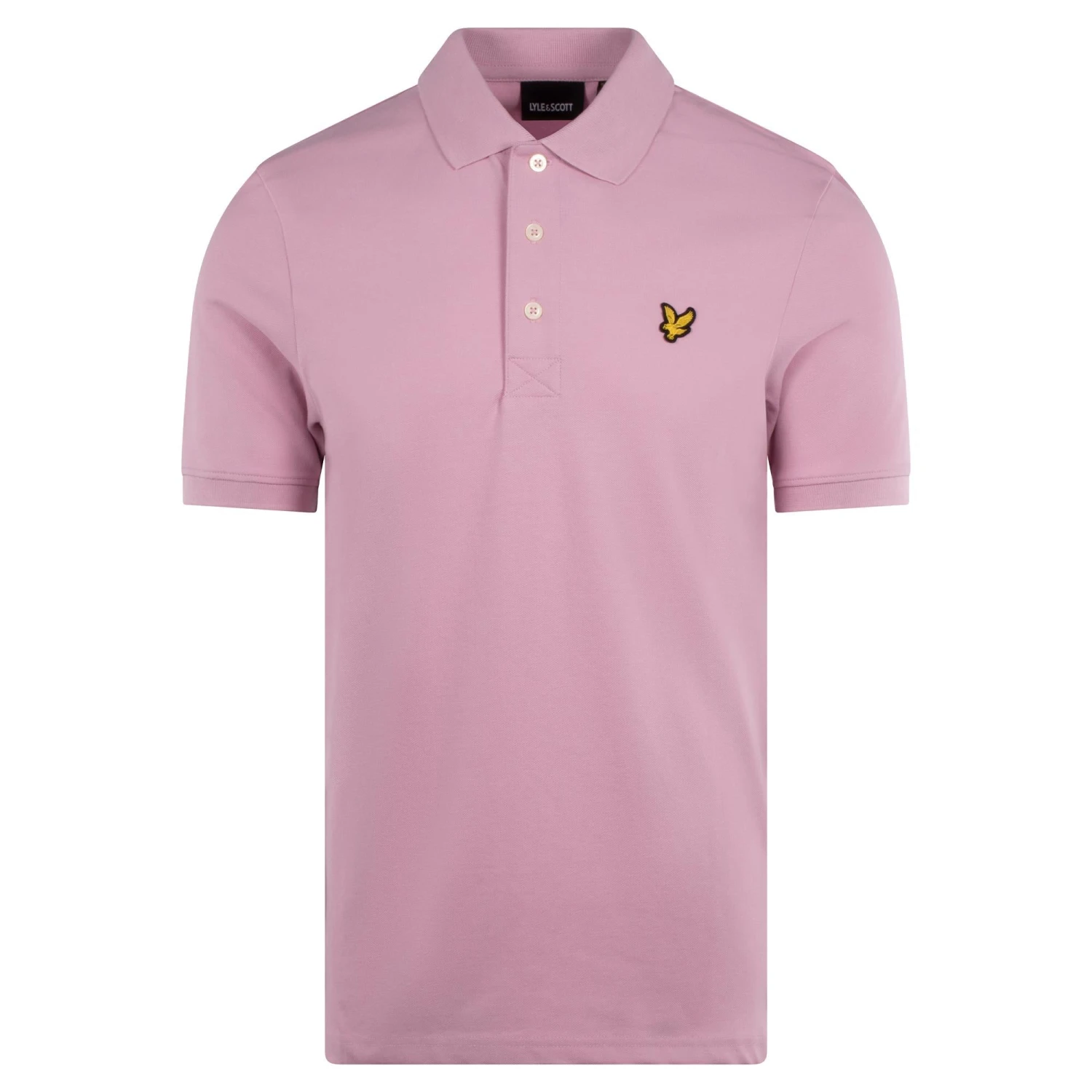 Lyle & Scott Plain Mens Polo Shirt Pink Light 3 Lyle & Scott Plain Mens Polo Shirt Pink Light