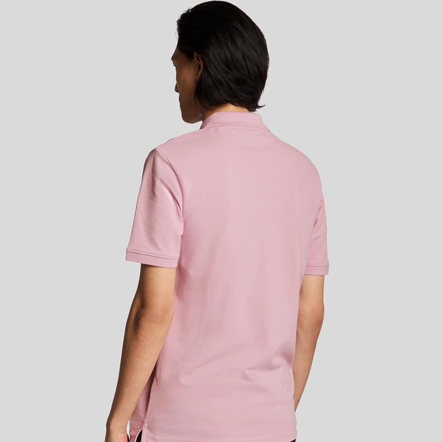 Lyle & Scott Plain Mens Polo Shirt Pink Light 6 Lyle & Scott Plain Mens Polo Shirt Pink Light - Image 4