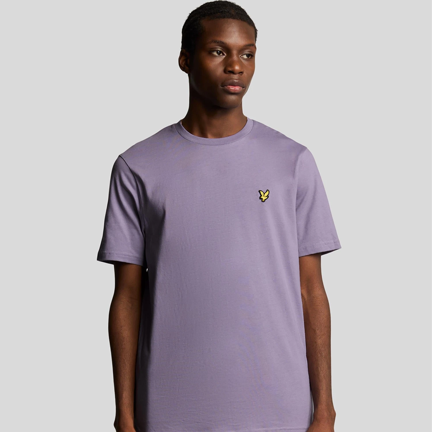 Lyle & Scott Plain Mens T-Shirt Dusk Purple 5 Lyle & Scott Plain Mens T-Shirt Dusk Purple - Image 3