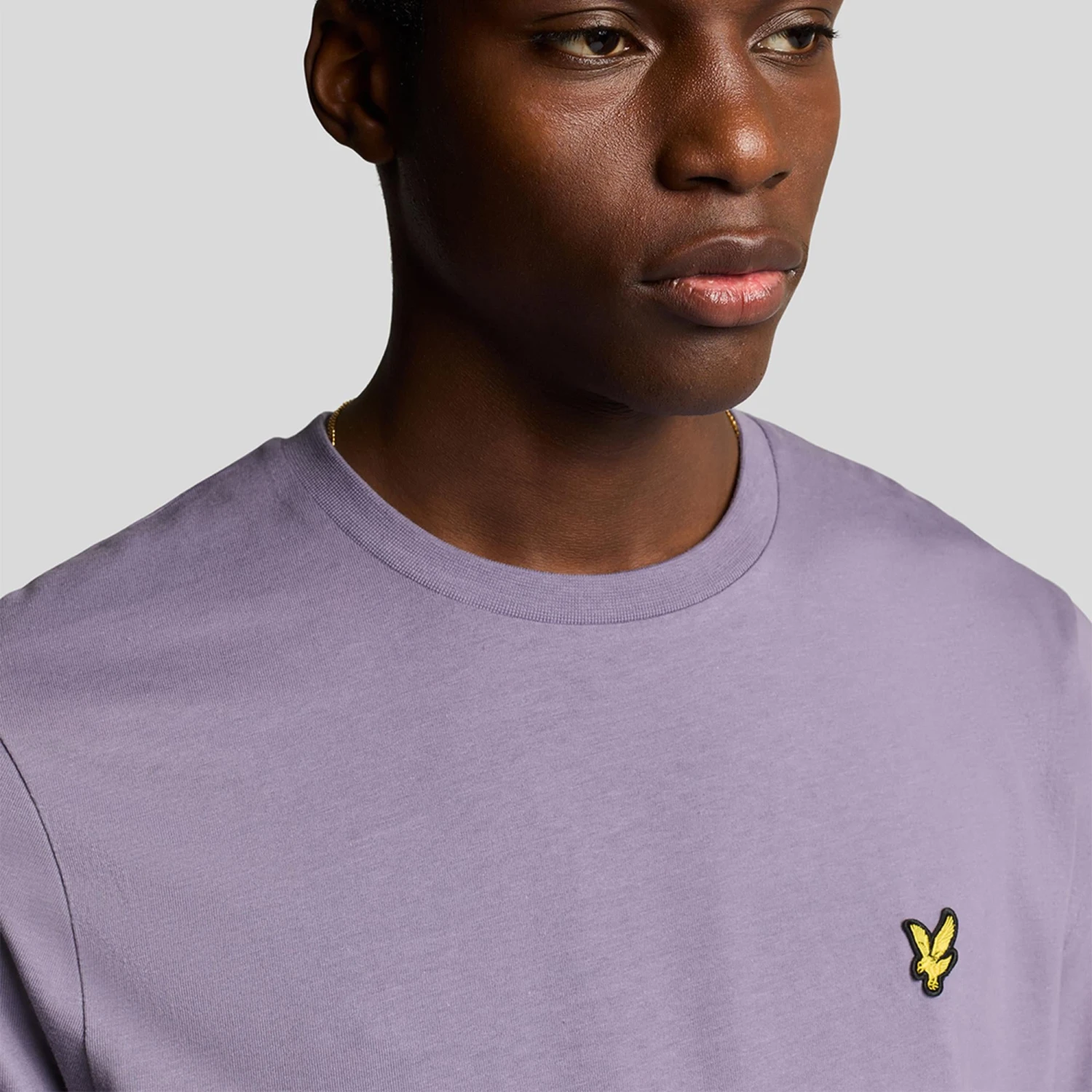 Lyle & Scott Plain Mens T-Shirt Dusk Purple 7 Lyle & Scott Plain Mens T-Shirt Dusk Purple - Image 5