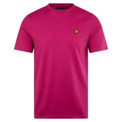 Lyle & Scott Plain Mens T-Shirt Fushia