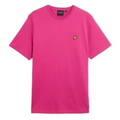 Lyle & Scott Plain Mens T-Shirt Fushia -Teepeg Store image450858540