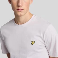 Lyle & Scott Plain Mens T-Shirt Mist Lilac -Teepeg Store image450858676