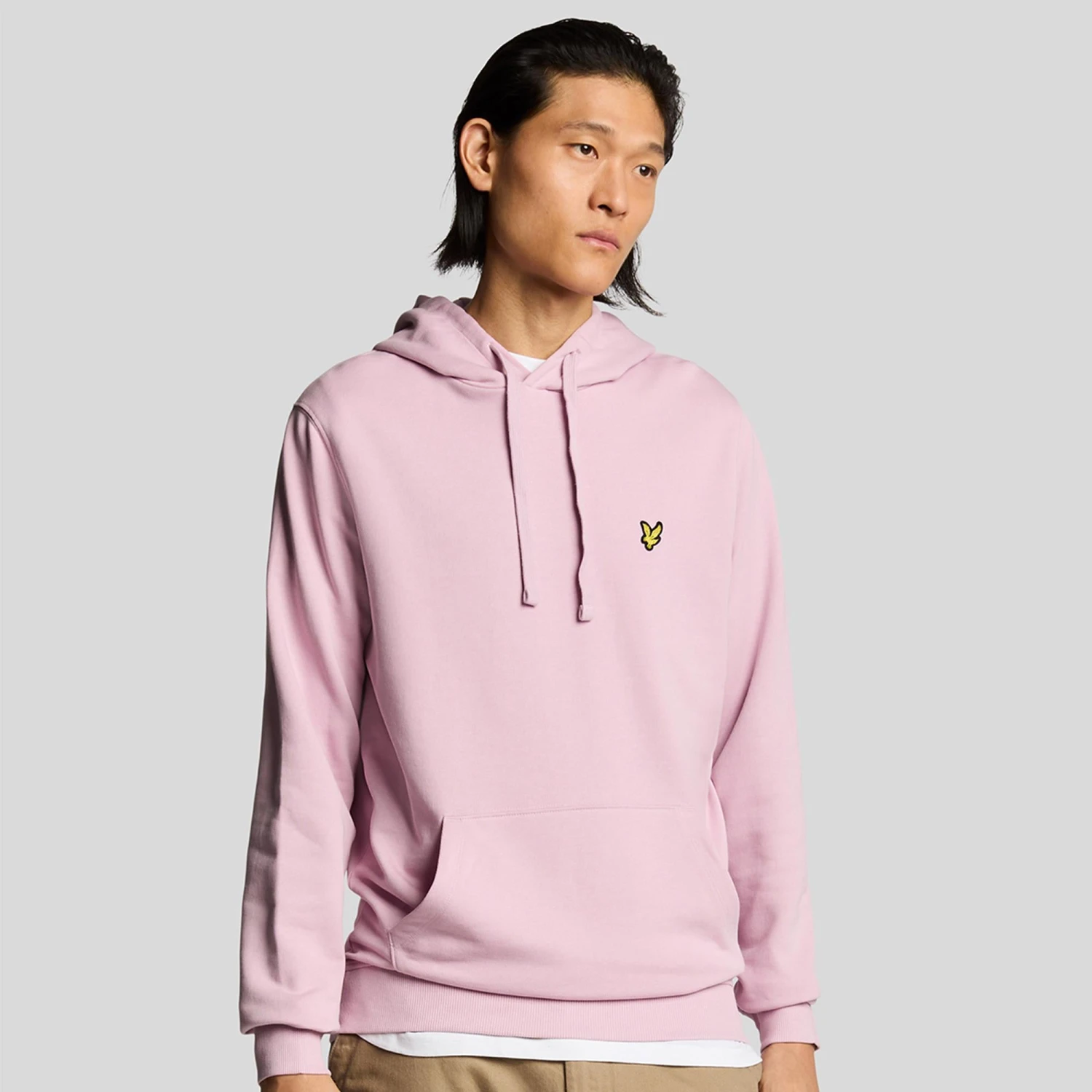 Lyle & Scott Pullover Mens Hoodie Pink Light 5 Lyle & Scott Pullover Mens Hoodie Pink Light - Image 3