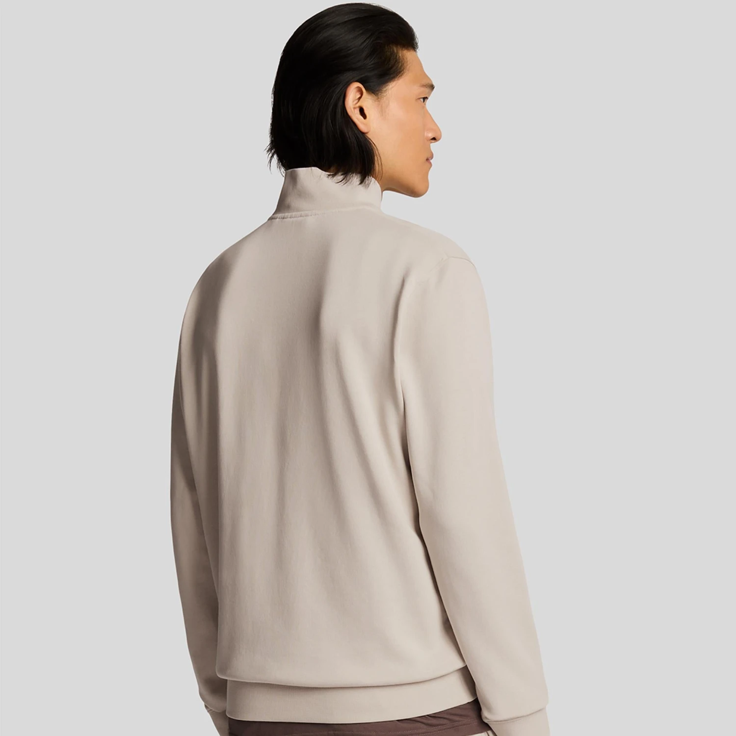 Lyle & Scott Superfine Quarter Zip Sweatshirt Cove 7 Lyle & Scott Superfine Quarter Zip Sweatshirt Cove - Image 5
