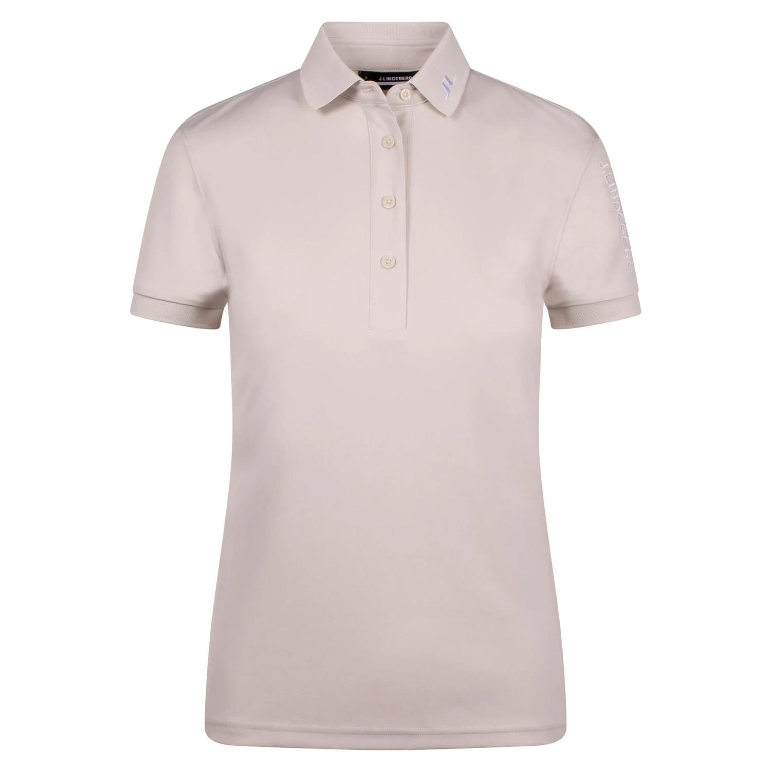 J.Lindeberg J Lindeberg Tour Tech Ladies Golf Polo Shirt Moonbeam 3 J.Lindeberg J Lindeberg Tour Tech Ladies Golf Polo Shirt Moonbeam