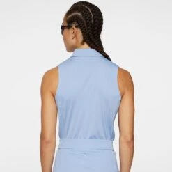 J.Lindeberg J Lindeberg Dena Ladies Sleeveless Golf Polo Shirt Rain Washed 12 J.Lindeberg J Lindeberg Dena Ladies Sleeveless Golf Polo Shirt Rain Washed -Teepeg Store image450966611