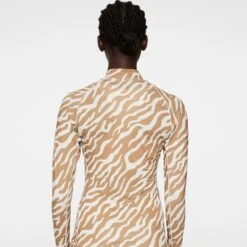 J.Lindeberg J Lindeberg Ella Print Ladies Compression Base Layer Tour Tiger Tigers Eye -Teepeg Store image450968158