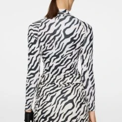 J.Lindeberg J Lindeberg Ella Print Ladies Compression Base Layer Tour Tiger Moonbeam -Teepeg Store image450968441