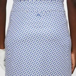 J.Lindeberg J Lindeberg Amelie Print Mid Ladies Golf Skirt Tour Geo Moonbeam -Teepeg Store image450971838