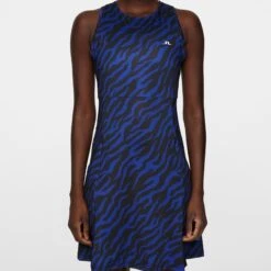 J.Lindeberg J Lindeberg Cora Print Ladies Golf Dress Tour Tiger Clematis -Teepeg Store image450971978