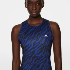 J.Lindeberg J Lindeberg Cora Print Ladies Golf Dress Tour Tiger Clematis -Teepeg Store image450971982