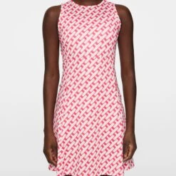 J.Lindeberg J Lindeberg Cora Print Ladies Golf Dress Tour Geo Pink 12 J.Lindeberg J Lindeberg Cora Print Ladies Golf Dress Tour Geo Pink -Teepeg Store image450972092
