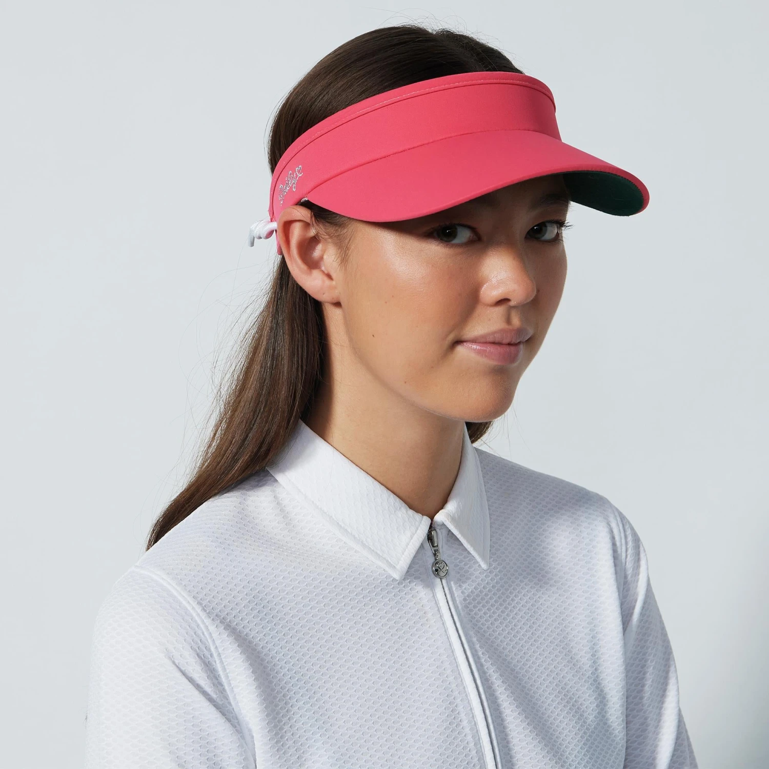 Daily Sports Marina Ladies Golf Visor Intense Coral 6 Daily Sports Marina Ladies Golf Visor Intense Coral - Image 4