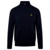 Lyle & Scott Cotton Merion Quarter Zip Jumper Dark Navy -Teepeg Store image450995239