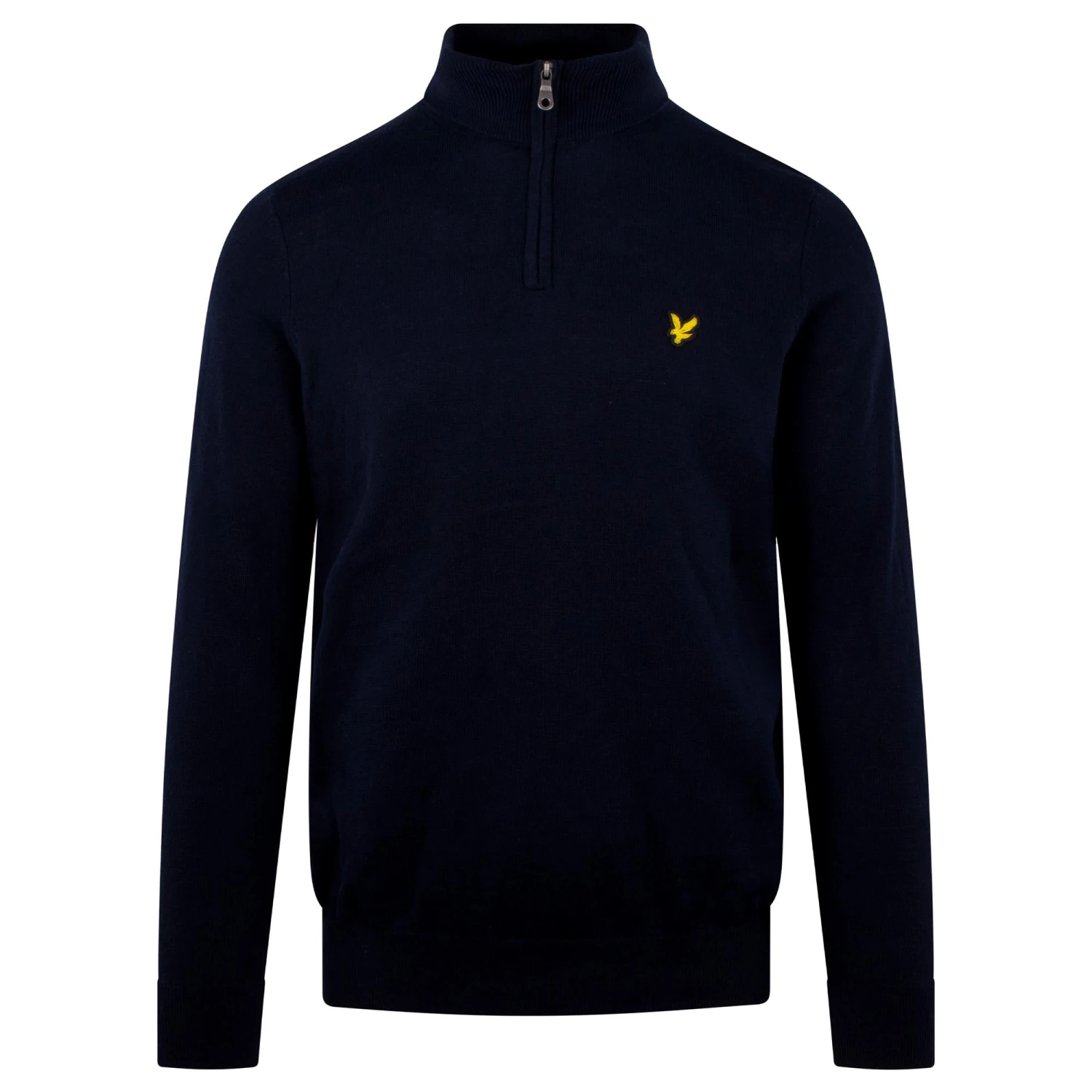 Lyle & Scott Cotton Merion Quarter Zip Jumper Dark Navy 3 Lyle & Scott Cotton Merion Quarter Zip Jumper Dark Navy