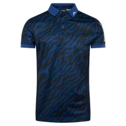 J.Lindeberg J Lindeberg Tour Tech Print Mens Golf Polo Shirt Tour Tiger Clematis