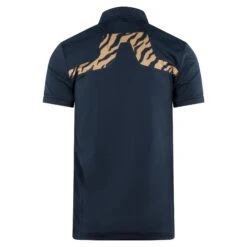 J.Lindeberg J Lindeberg KV Print Mens Golf Polo Shirt Tour Tiger Brown