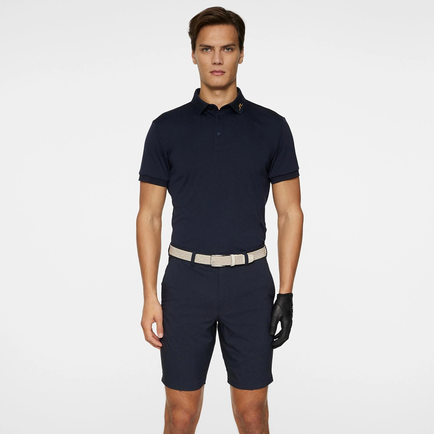 J.Lindeberg J Lindeberg KV Print Mens Golf Polo Shirt Tour Tiger Brown 5 J.Lindeberg J Lindeberg KV Print Mens Golf Polo Shirt Tour Tiger Brown - Image 3