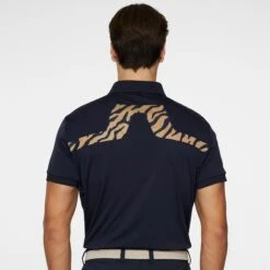 J.Lindeberg J Lindeberg KV Print Mens Golf Polo Shirt Tour Tiger Brown 13 J.Lindeberg J Lindeberg KV Print Mens Golf Polo Shirt Tour Tiger Brown -Teepeg Store image451114345