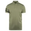 J.Lindeberg J Lindeberg Heath Mens Golf Polo Shirt Oil Green