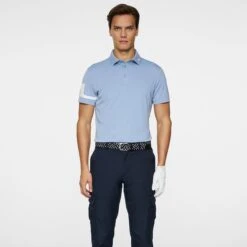 J.Lindeberg J Lindeberg Heath Mens Golf Polo Shirt Rain Washed -Teepeg Store image451115737