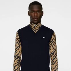 J.Lindeberg J Lindeberg Liam Knitted Mens Tour Merino Golf Vest Navy 12 J.Lindeberg J Lindeberg Liam Knitted Mens Tour Merino Golf Vest Navy -Teepeg Store image451116696