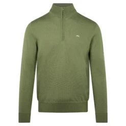 J.Lindeberg J Lindeberg Kian Tour Merino Mens Sweater Oil Green