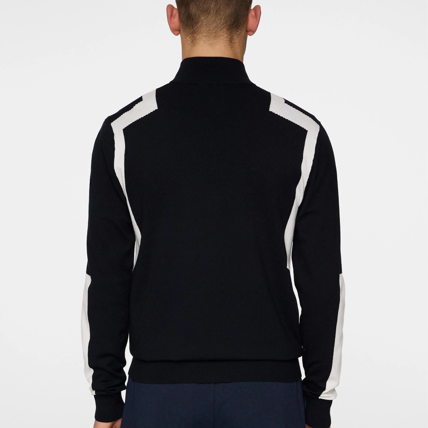 J.Lindeberg J Lindeberg Kendrick Knitted Quarter Zip Mens Sweater Navy 7 J.Lindeberg J Lindeberg Kendrick Knitted Quarter Zip Mens Sweater Navy - Image 5