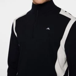 J.Lindeberg J Lindeberg Kendrick Knitted Quarter Zip Mens Sweater Navy 14 J.Lindeberg J Lindeberg Kendrick Knitted Quarter Zip Mens Sweater Navy -Teepeg Store image451117396