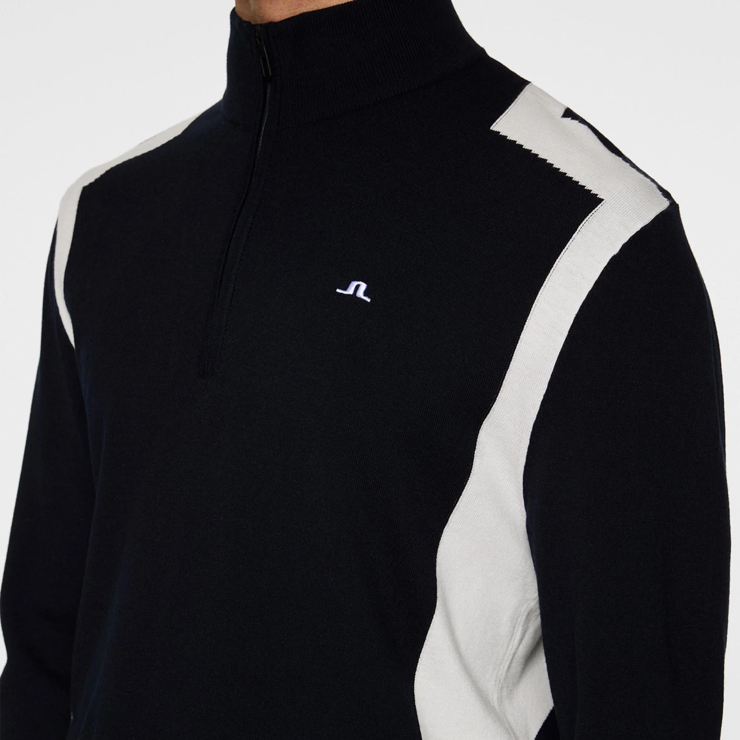 J.Lindeberg J Lindeberg Kendrick Knitted Quarter Zip Mens Sweater Navy 9 J.Lindeberg J Lindeberg Kendrick Knitted Quarter Zip Mens Sweater Navy - Image 7