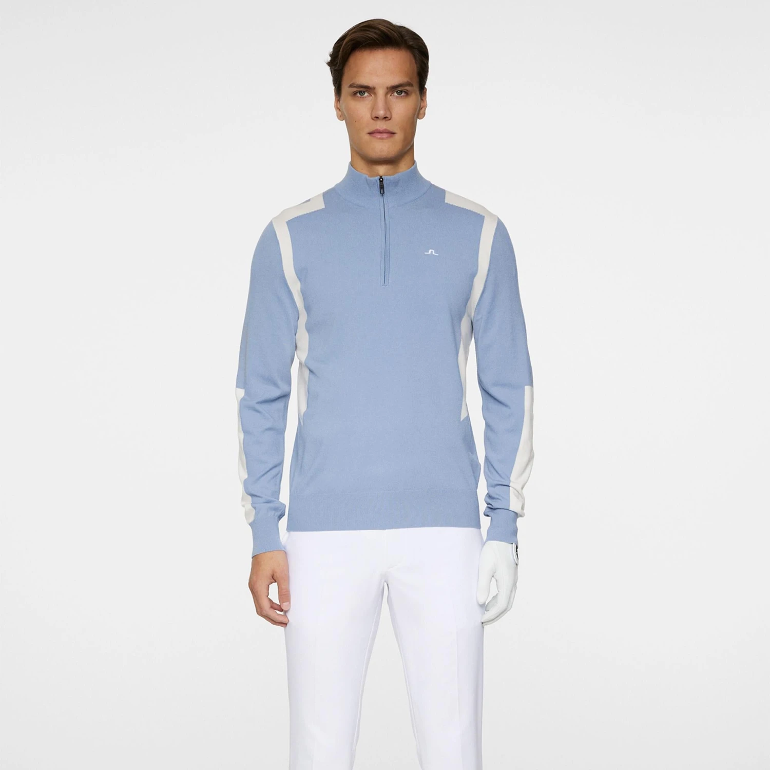 J.Lindeberg J Lindeberg Kendrick Knitted Quarter Zip Mens Sweater Rain Washed 5 J.Lindeberg J Lindeberg Kendrick Knitted Quarter Zip Mens Sweater Rain Washed - Image 3