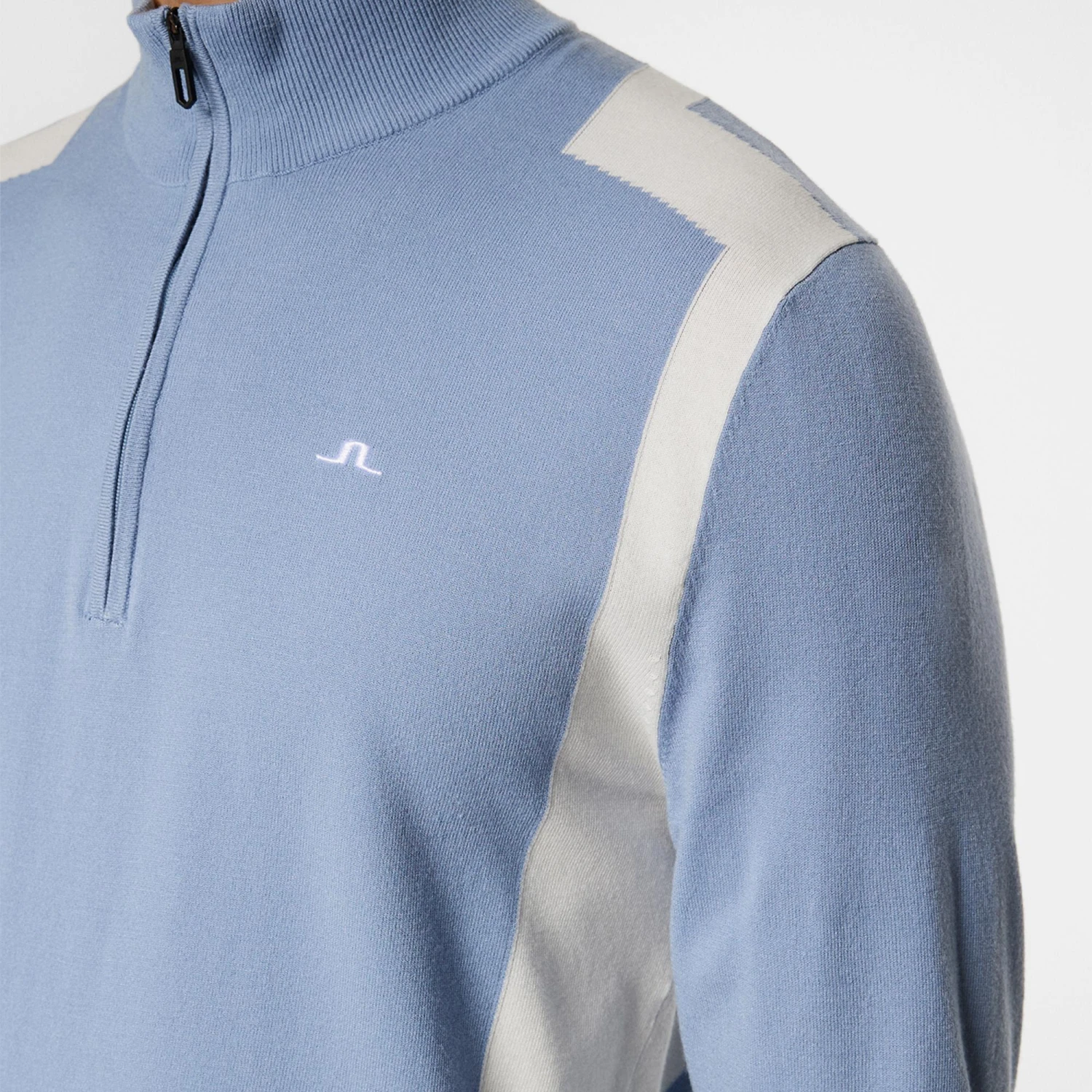 J.Lindeberg J Lindeberg Kendrick Knitted Quarter Zip Mens Sweater Rain Washed 9 J.Lindeberg J Lindeberg Kendrick Knitted Quarter Zip Mens Sweater Rain Washed - Image 7