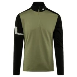 J.Lindeberg J Lindeberg Heath Strike Mens Golf Mid Layer Oil Green