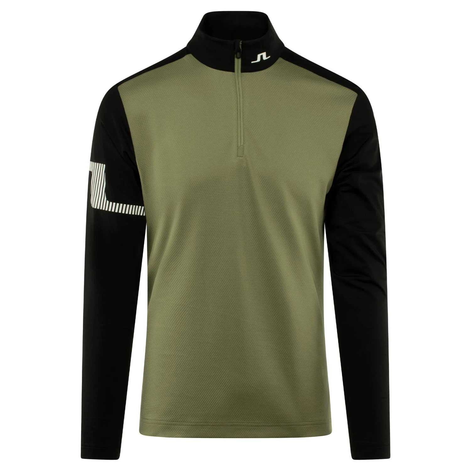 J.Lindeberg J Lindeberg Heath Strike Mens Golf Mid Layer Oil Green 3 J.Lindeberg J Lindeberg Heath Strike Mens Golf Mid Layer Oil Green