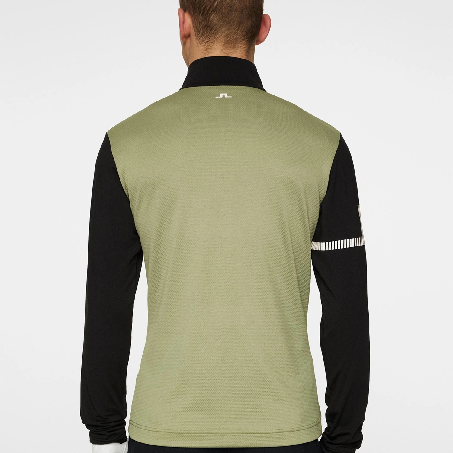 J.Lindeberg J Lindeberg Heath Strike Mens Golf Mid Layer Oil Green 8 J.Lindeberg J Lindeberg Heath Strike Mens Golf Mid Layer Oil Green - Image 6