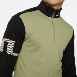 J.Lindeberg J Lindeberg Heath Strike Mens Golf Mid Layer Oil Green 16 J.Lindeberg J Lindeberg Heath Strike Mens Golf Mid Layer Oil Green -Teepeg Store image452282193