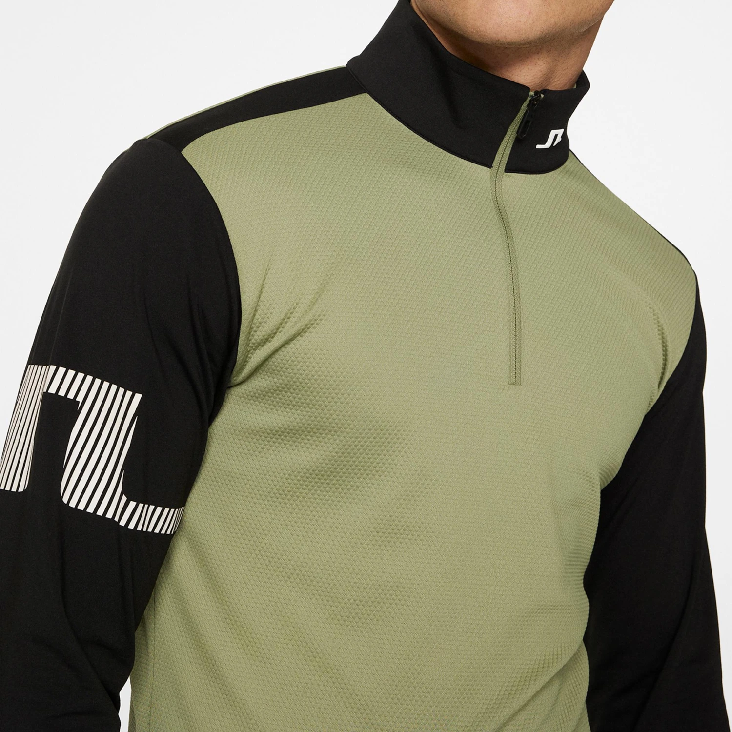 J.Lindeberg J Lindeberg Heath Strike Mens Golf Mid Layer Oil Green 9 J.Lindeberg J Lindeberg Heath Strike Mens Golf Mid Layer Oil Green - Image 7