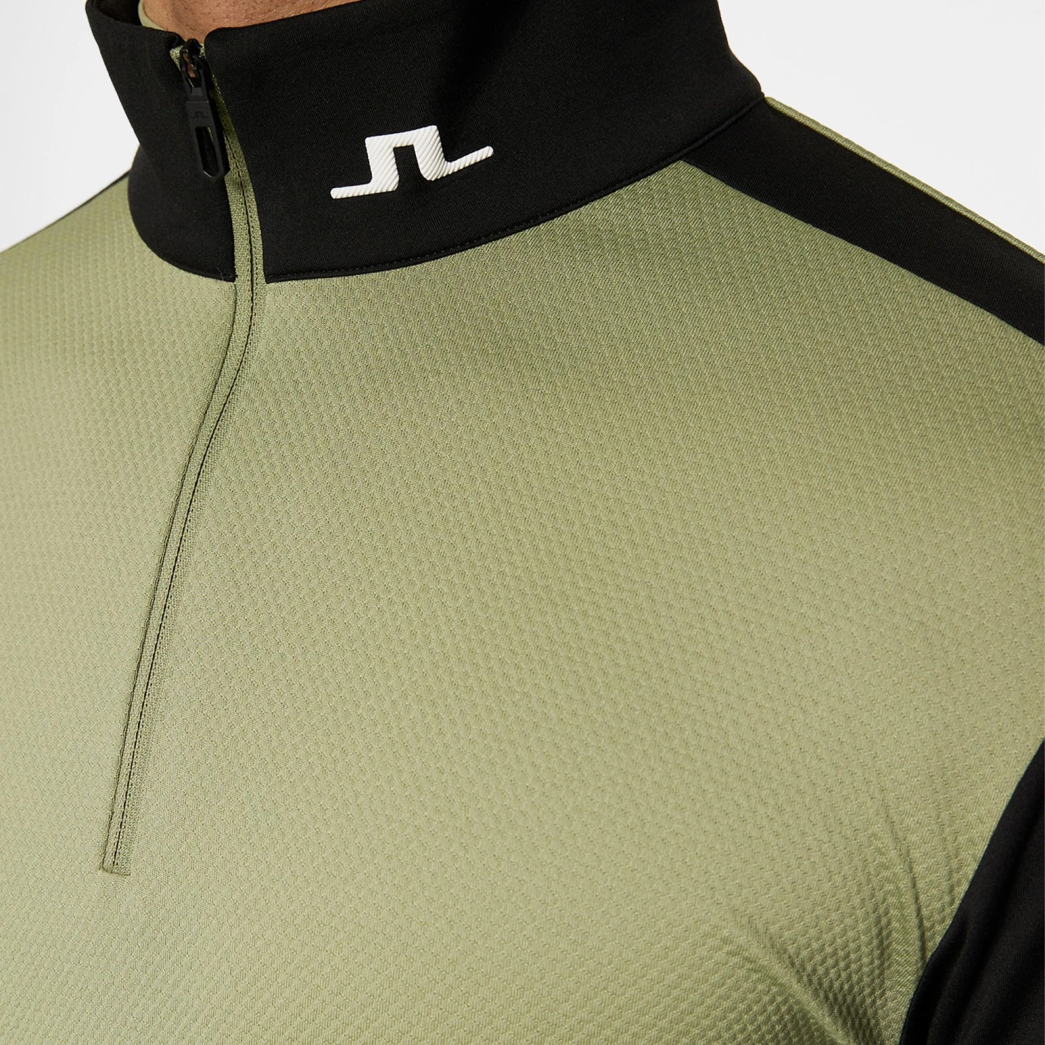 J.Lindeberg J Lindeberg Heath Strike Mens Golf Mid Layer Oil Green 10 J.Lindeberg J Lindeberg Heath Strike Mens Golf Mid Layer Oil Green - Image 8