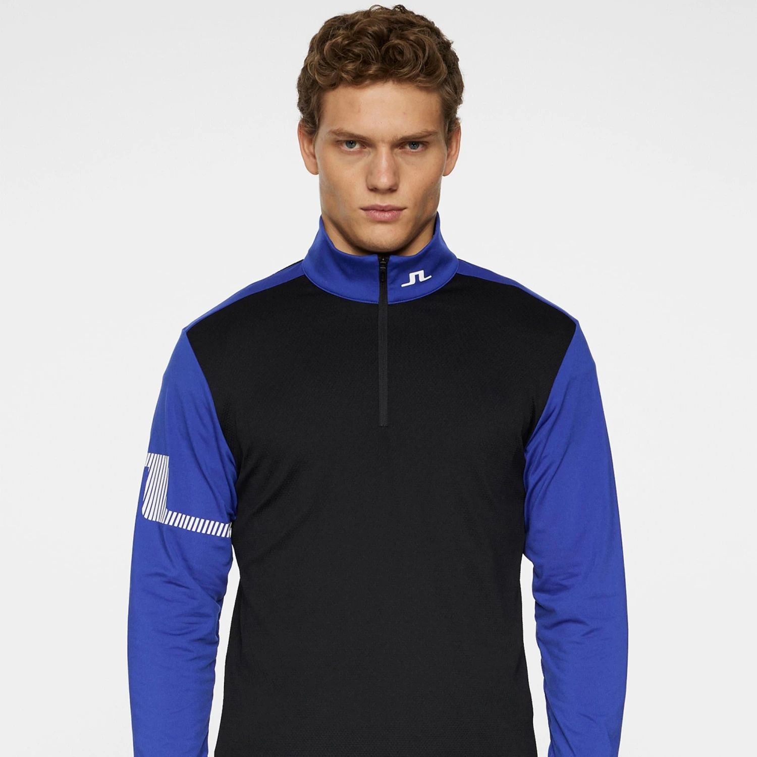 J.Lindeberg J Lindeberg Heath Strike Mens Golf Mid Layer Clematis Blue 7 J.Lindeberg J Lindeberg Heath Strike Mens Golf Mid Layer Clematis Blue - Image 5