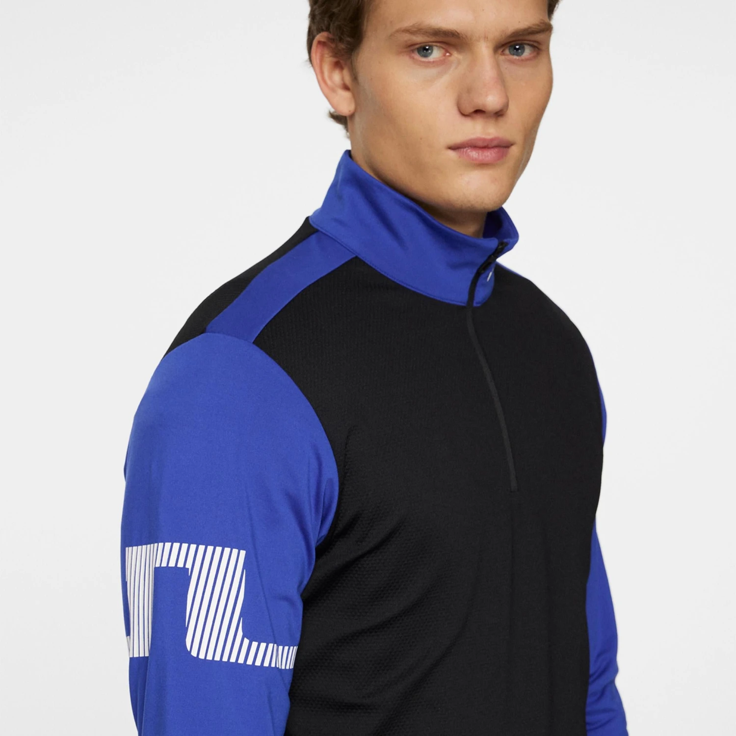 J.Lindeberg J Lindeberg Heath Strike Mens Golf Mid Layer Clematis Blue 9 J.Lindeberg J Lindeberg Heath Strike Mens Golf Mid Layer Clematis Blue - Image 7